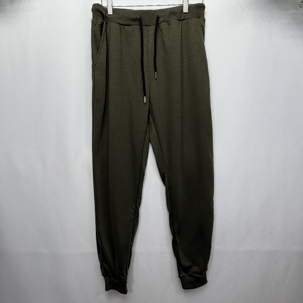 COOFANDY Green Men’s Drawstring Waist‎ Cotton Jogger Pants in Size Medium